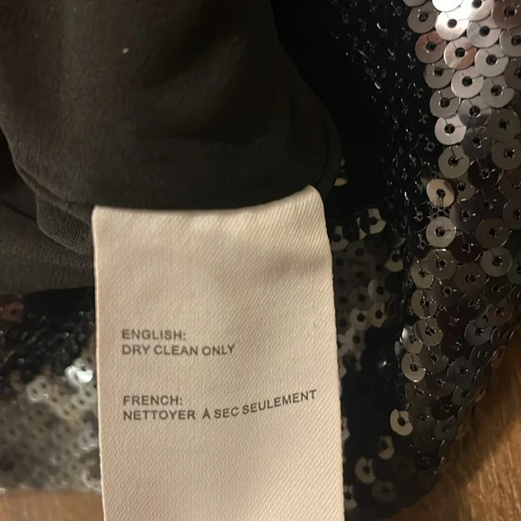 SOPHIE RUE Full Sequence Midi Dress Women’s XS Black V Neck Evening Gown - Picture 10 of 10